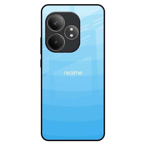 Wavy Blue Pattern Realme GT 6 5G Glass Back Cover Online