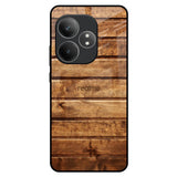 Wooden Planks Realme GT 6 5G Glass Back Cover Online