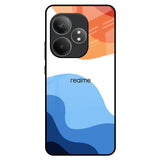 Wavy Color Pattern Realme GT 6 5G Glass Back Cover Online