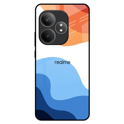 Wavy Color Pattern Realme GT 6 5G Glass Back Cover Online