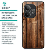 Timber Printed Glass Case for Realme GT 6 5G