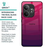 Wavy Pink Pattern Glass Case for Realme GT 6 5G