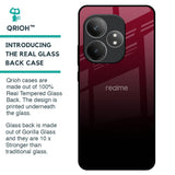 Wine Red Glass Case For Realme GT 6 5G