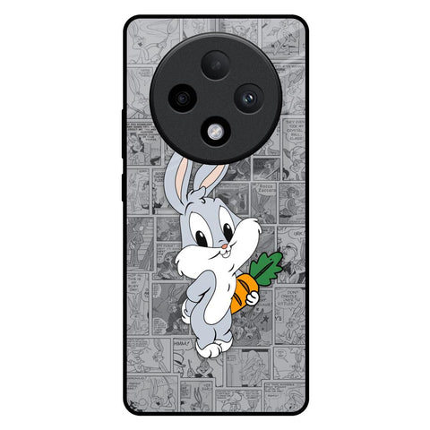 Cute Baby Bunny Oppo F27 Pro Plus Glass Back Cover Online