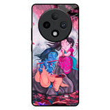 Radha Krishna Art Oppo F27 Pro Plus Glass Back Cover Online