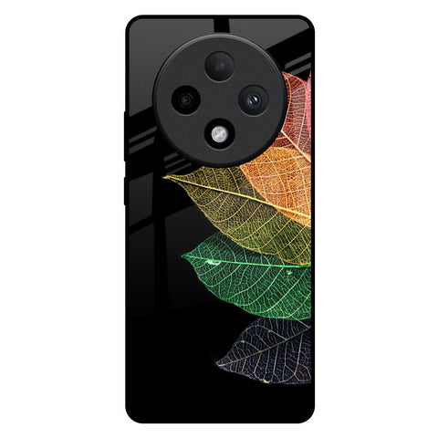 Colorful Leaves Oppo F27 Pro Plus Glass Back Cover Online