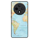 Travel Map Oppo F27 Pro Plus Glass Back Cover Online