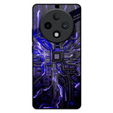 Techno Color Pattern Oppo F27 Pro Plus Glass Back Cover Online