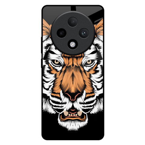 Angry Tiger Oppo F27 Pro Plus Glass Back Cover Online