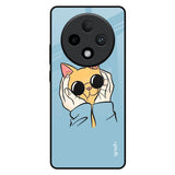 Adorable Cute Kitty Oppo F27 Pro Plus Glass Back Cover Online