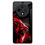 Red Angry Lion Oppo F27 Pro Plus Glass Back Cover Online