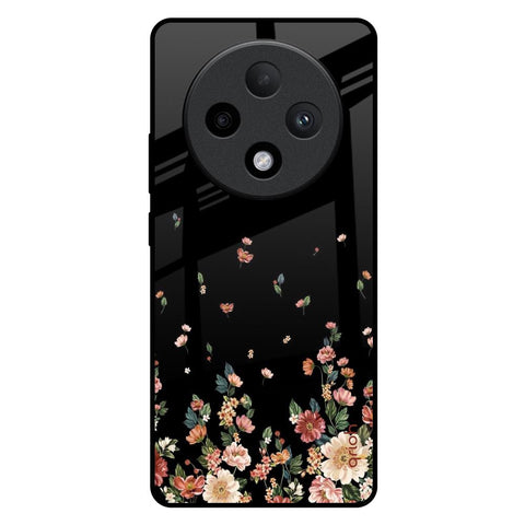 Floating Floral Print Oppo F27 Pro Plus Glass Back Cover Online