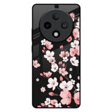 Black Cherry Blossom Oppo F27 Pro Plus Glass Back Cover Online