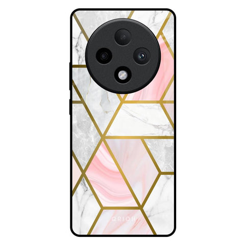 Geometrical Marble Oppo F27 Pro Plus Glass Back Cover Online