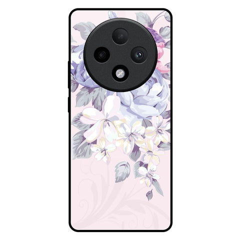 Elegant Floral Oppo F27 Pro Plus Glass Back Cover Online