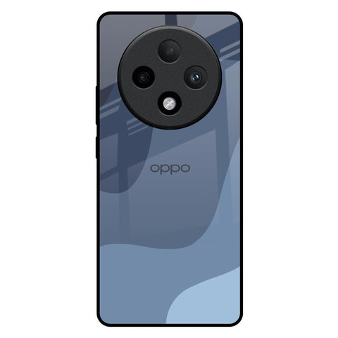 Navy Blue Ombre Oppo F27 Pro Plus Glass Back Cover Online