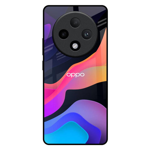 Colorful Fluid Oppo F27 Pro Plus Glass Back Cover Online