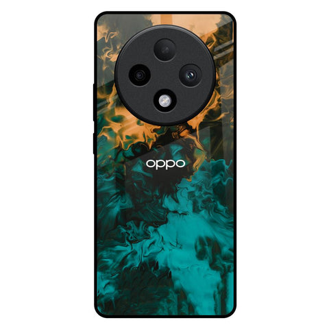 Watercolor Wave Oppo F27 Pro Plus Glass Back Cover Online