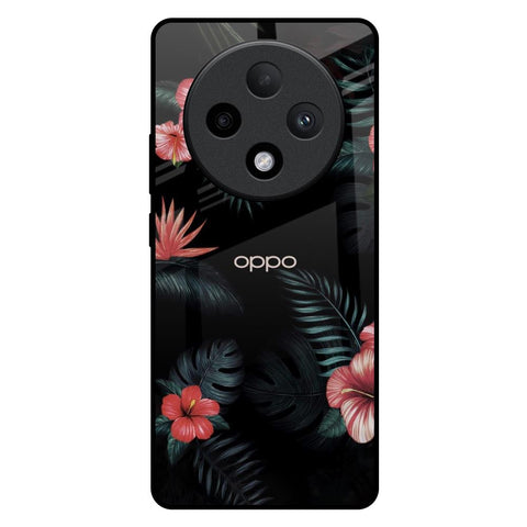 Tropical Art Flower Oppo F27 Pro Plus Glass Back Cover Online