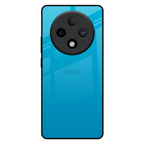 Blue Aqua Oppo F27 Pro Plus Glass Back Cover Online