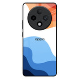 Wavy Color Pattern Oppo F27 Pro Plus Glass Back Cover Online