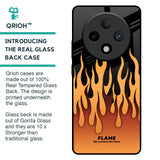 Fire Flame Glass Case for Oppo F27 Pro Plus