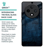 Dark Blue Grunge Glass Case for Oppo F27 Pro Plus