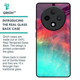 Colorful Aura Glass Case for Oppo F27 Pro Plus