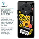 Danger Signs Glass Case for Oppo F27 Pro Plus