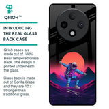 Retro Astronaut Glass Case for Oppo F27 Pro Plus