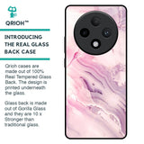 Diamond Pink Gradient Glass Case For Oppo F27 Pro Plus