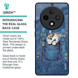 Kitty In Pocket Glass Case For Oppo F27 Pro Plus