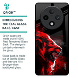 Red Angry Lion Glass Case for Oppo F27 Pro Plus