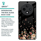 Floating Floral Print Glass Case for Oppo F27 Pro Plus