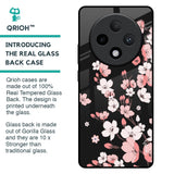 Black Cherry Blossom Glass Case for Oppo F27 Pro Plus