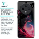 Moon Wolf Glass Case for Oppo F27 Pro Plus