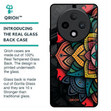 Retro Gorgeous Flower Glass Case for Oppo F27 Pro Plus