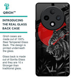 Red Moon Tiger Glass Case for Oppo F27 Pro Plus