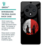 Anime Red Moon Glass Case for Oppo F27 Pro Plus