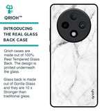 Modern White Marble Glass Case for Oppo F27 Pro Plus