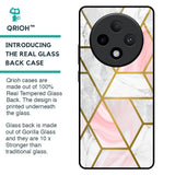 Geometrical Marble Glass Case for Oppo F27 Pro Plus