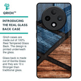 Wooden Tiles Glass Case for Oppo F27 Pro Plus