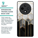 Tricolor Pattern Glass Case for Oppo F27 Pro Plus