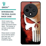 Red Skull Glass Case for Oppo F27 Pro Plus