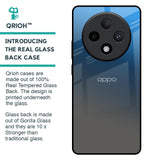 Blue Grey Ombre Glass Case for Oppo F27 Pro Plus