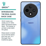 Vibrant Blue Texture Glass Case for Oppo F27 Pro Plus