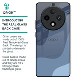 Navy Blue Ombre Glass Case for Oppo F27 Pro Plus