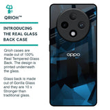 Polygonal Blue Box Glass Case For Oppo F27 Pro Plus