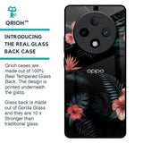 Tropical Art Flower Glass Case for Oppo F27 Pro Plus