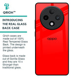 Blood Red Glass Case for Oppo F27 Pro Plus